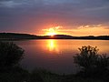 Solnedgang over Olbersdorfsjøen