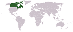 Location of Canada