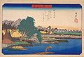 歌川広重「洲崎晴嵐」（『金沢八景』）