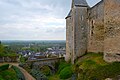 Vue de la douve à l'est.