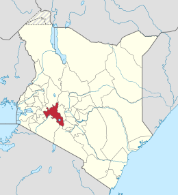 Contea di Nakuru – Localizzazione