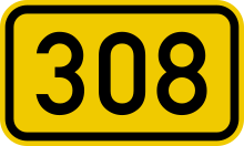 Bundesstraße 308 number.svg