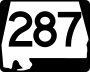 State Route 287 marker