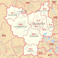 SL postcode area map