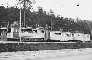 Lijn 12 te Alvik in 1937.