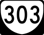 State Route 303 marker