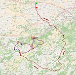 Parcours de la Flèche wallonne 2015.