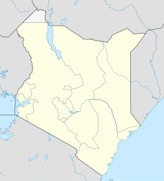 Mapa konturowa Kenii, u góry po prawej znajduje się punkt z opisem „Mandera”