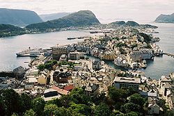 Ålesund látképe