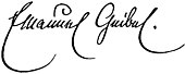 signature d'Emanuel Geibel