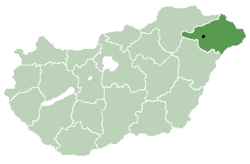 Location of Ópályi