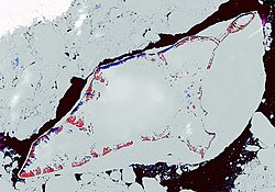 Satellittbilde av Bennettøya.