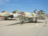 A Dassault Mirage III Shahak, also flown by 119 Squadron "Bat" on Tel Nof