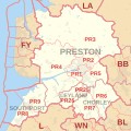 PR postcode area map