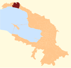 Location of Zelenogorsk in Saint Petersburg