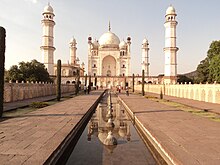 Another great Mughal architecture Bibi Ka Maqbara in Aurangabad, Maharashtra which look like Taj Mahal. See also:Tourism in Marathwada.