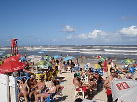 Vista da praia de Imbé