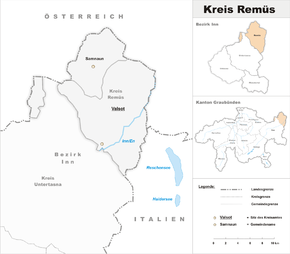 Karte von Kreis Ramosch (Circul da Ramosch)