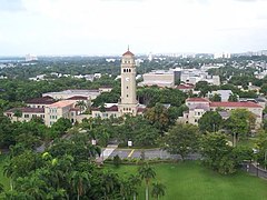 Aerial view of the tower and the Baldorioty de Castro Building