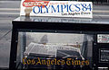 Los Angeles, California, newspaper vending machine featuring news of the 1984 Summer Olympics