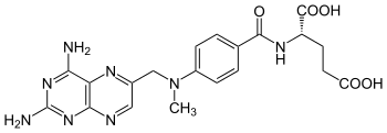 Estrutura química de Metotrexato