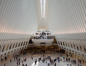 Insidan av World Trade Center Transportation Hub