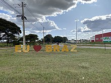 Rotatória entrada da cidade de Brazlândia-DISTRITO FEDERAL