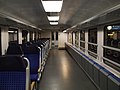 Modernisierte Inneneinrichtung des 928 224 der WFB als Fahrradwagen-Variante