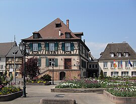 The town hall in Wintzenheim