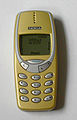 A yellow Nokia 3310