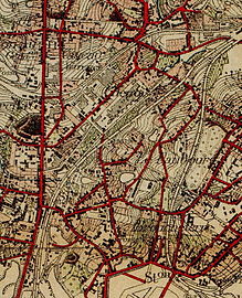 Carte topographique vers 1900