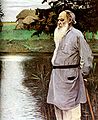 Tabloul Tolstoi (1906) îl arată pe romancierul rus Lev Tolstoi la locuința lui din Moscova.