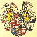 Blason de 1481 des comtes de Mansfeld d'après l'armorial de Siebmacher (1605)