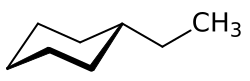 Strukturformel von Ethylcyclohexan