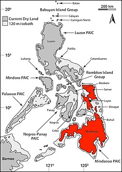 Draco mindanensis distribution map from BREO.