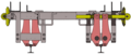 Schema der Zangenbremse