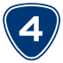 Provincial Highway 4 shield}}