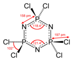 Image illustrative de l’article Hexachlorophosphazène