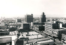 Photo of the skyline of downtown Phoenix circa 1940