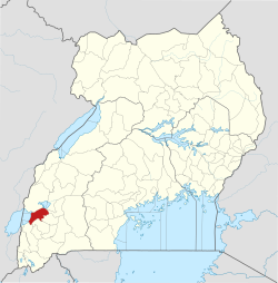 District location in Uganda