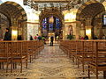 view up the nave