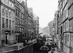 Hambourg, la Holländische Reihe, en 1883.