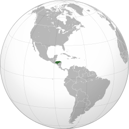 Localização Honduras