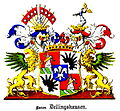 Wappen der Barone Dellingshausen (1785)