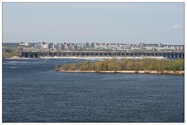 Barrage de Zhiguli-Kouybichev sur la Volga, en 2009