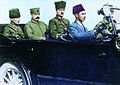 Mustafa Kemal arriveert in Smyrna op 10 september 1922 met Fevzi Pasja en Salih Bey.