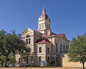 Das Bandera County Courthouse and Jail in Bandera, gelistet im NRHP mit der Nr. 79002911[1]