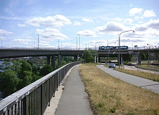 Brommagrenen söderut.