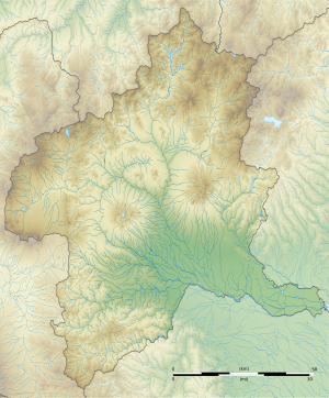 三峰山 (群馬県)の位置（群馬県内）