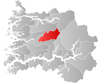 Kart som viser Jølster kommune.